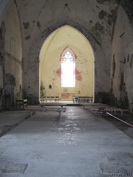 Inside Pöide church
