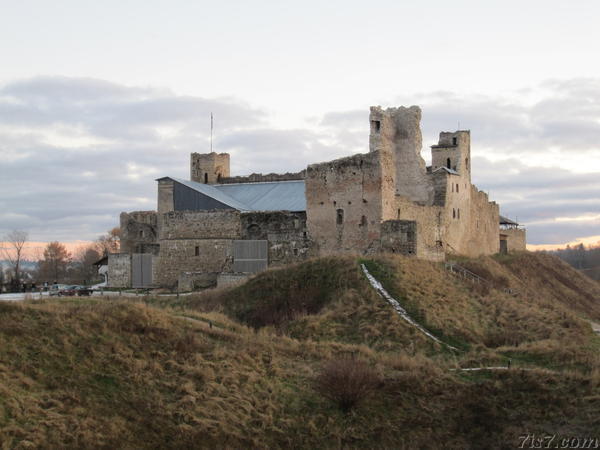 Rakvere castle ruins in autumn