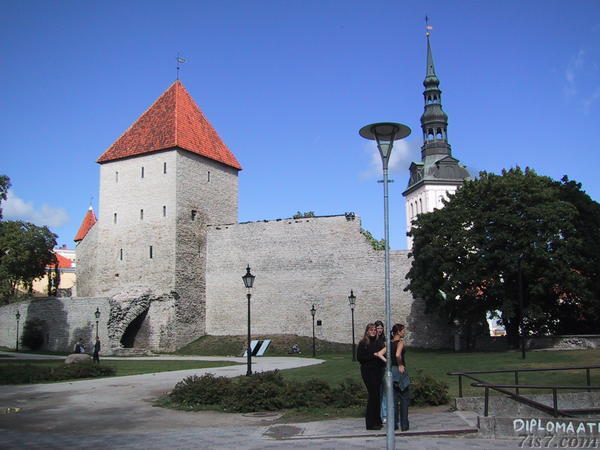 Photo of Tallinn's medieval city wall