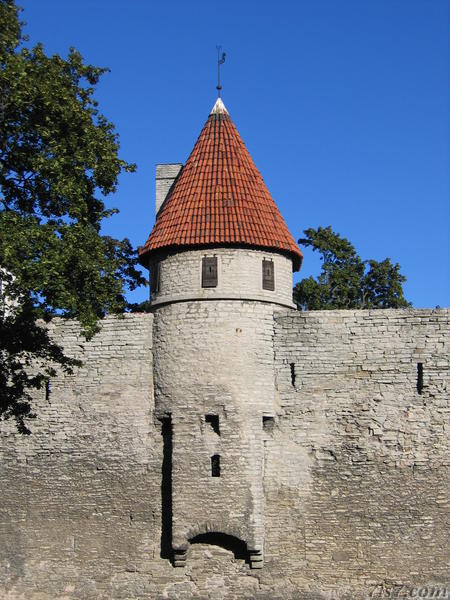 Small tower in Tallinn's medieval city wall