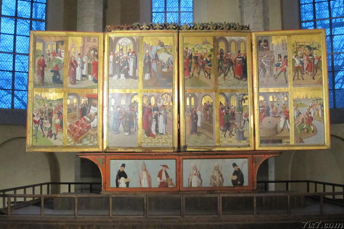 Altar retable by Hermen Rode in Tallinn's St. Nicholas' church. Niguliste kirik.