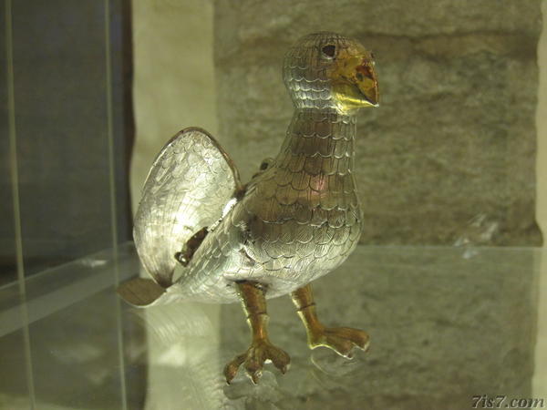 Silver bird kept in Tallinn's St. Nicholas' church. Niguliste kirik.