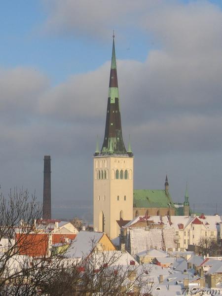 Oleviste Church in Winter