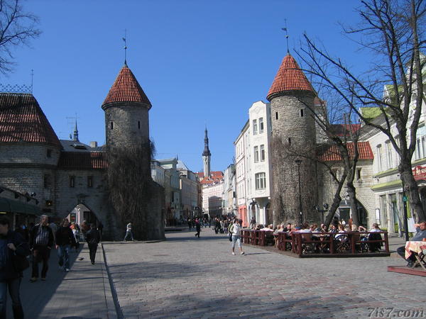Viru Gate in Tallinn.