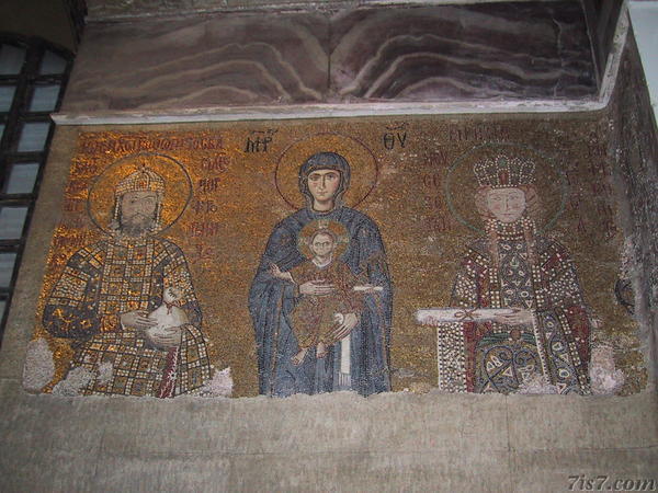 Christian Orthodox Fresco on Aya Sofya Wall