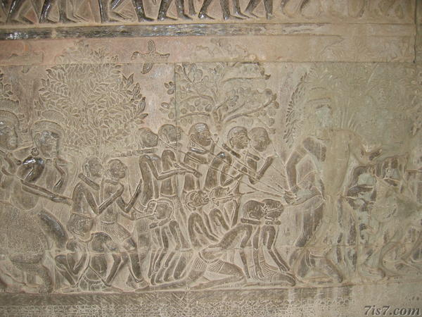 Angkor Wat Mural - Prisoners