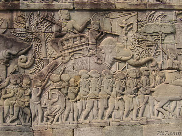 Bayon Mural - Battle Scene