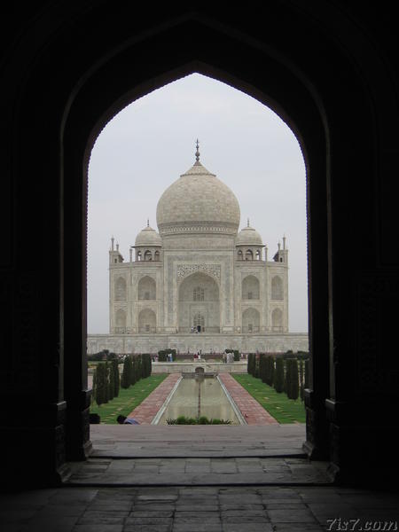 Taj Mahal seen from Entrance