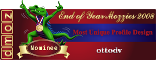 End of Year 2008 Mozzie Awards - Most Unique Profile Design - Nominee