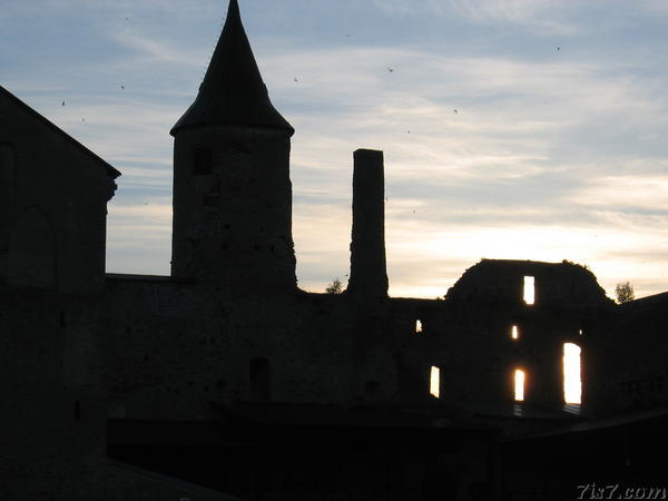 Haapsalu castle backlit