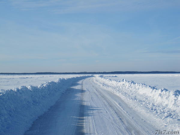 Ice road to Hiiumaa