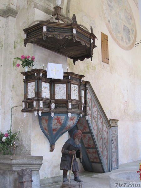 Kaarma church pulpit