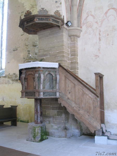 Liiva church pulpit from 1629