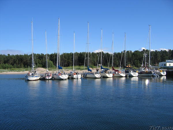 Yachts in Port Dirham