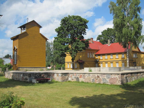 Raja church from the back