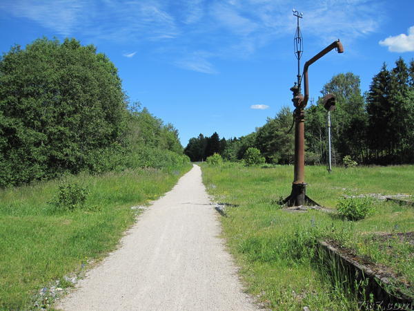 Risti station water crane for steam trains