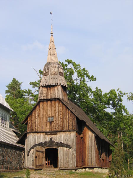 Ruhnu's old wooden Church