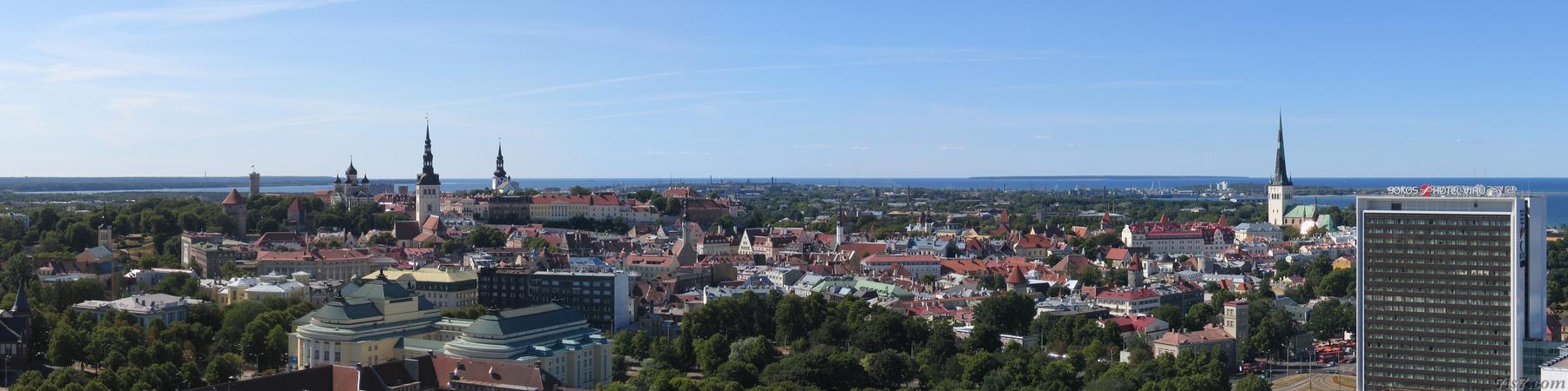 Tallinn's Old Town seen from the Radisson hotel.