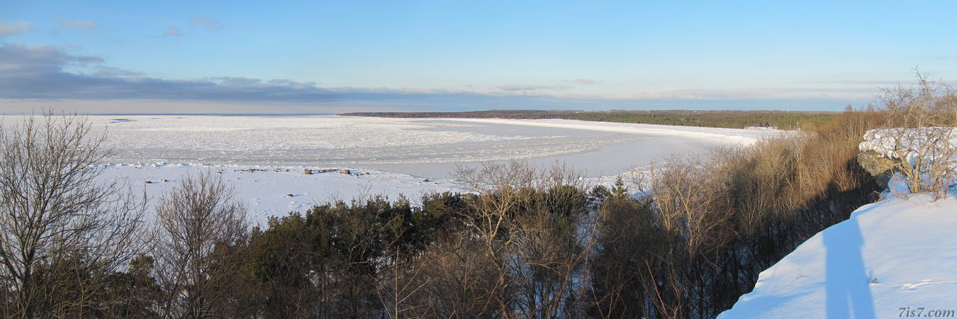 Winter view from the Türisalu cliff