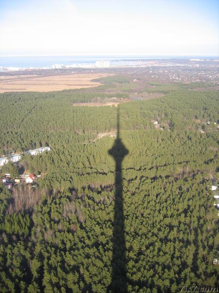TV tower shadow