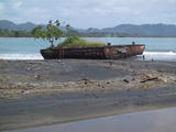 Barge on Beach