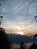 Air Traffic in Swiss Sky