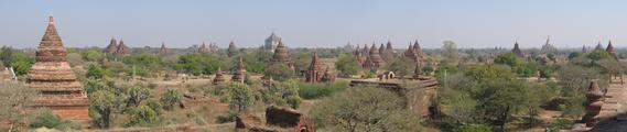 Panoramic view over Bagan
